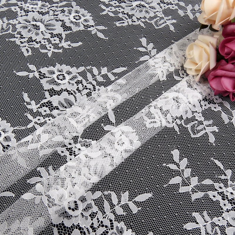 Lace Trim Lace Fabric Bridal Warp Knit for Women's Wear Wholesale Supp 2